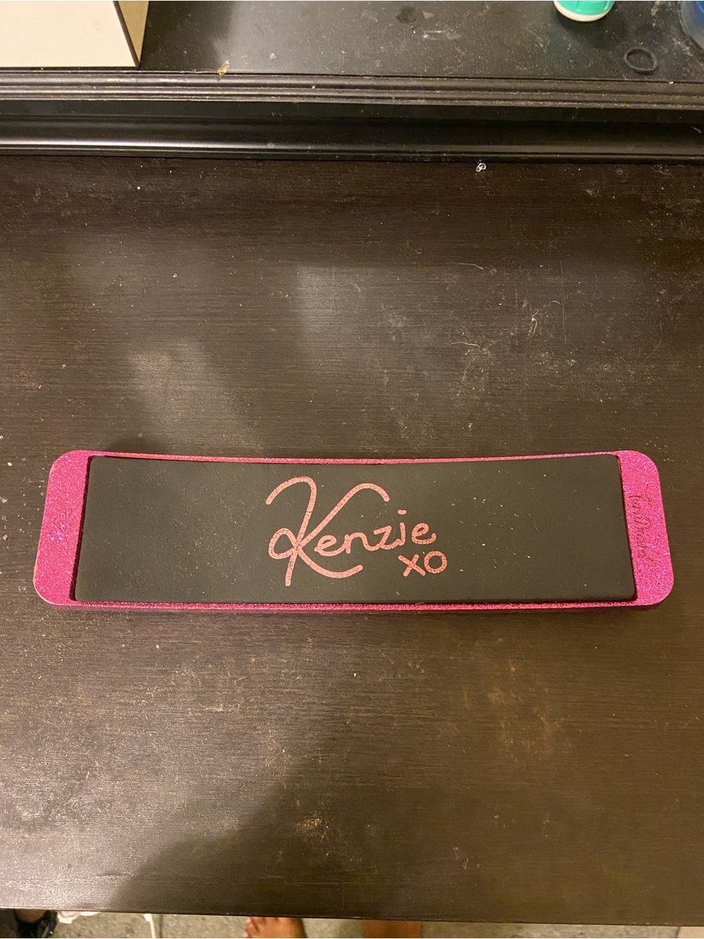 Kenzie XO Turning Board in Glittery Pink